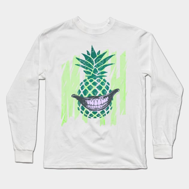 summer math pineapple smile Long Sleeve T-Shirt by jaml-12